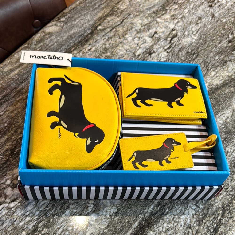 Marc Tetro Dachshund Travel Set